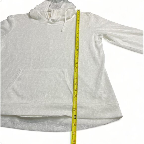 Weatherproof Vintage M/M Cream Polyester Light Sweater Hoodie - Picture 9 of 13